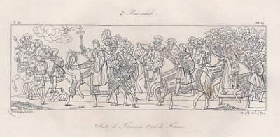 4. Basrelief - Suite von François I. König von Frankreich von Polyclès Langlois et Espérance Langlois